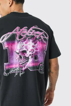 Oversized Heavyweight 13 Skull Graphic T-shirt | UK^boohooMAN Best