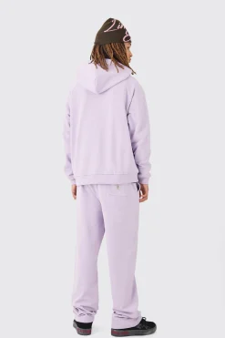 boohooMAN Oversized Heavyweight Applique Contrast Stitch Tracksuit | UK| Tracksuits