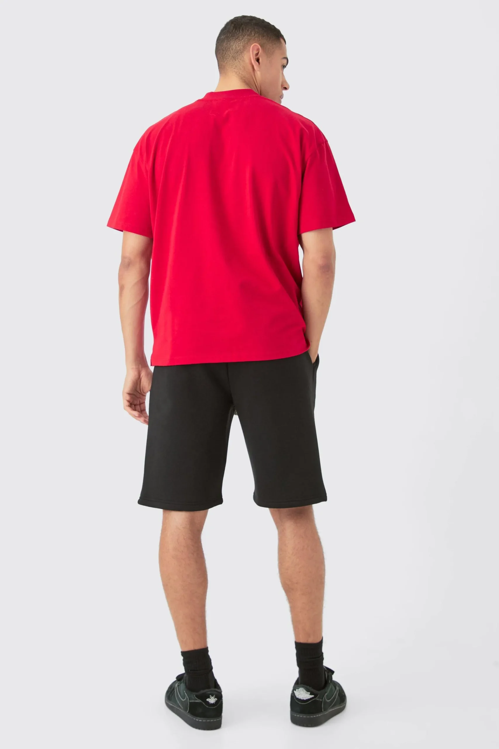 Oversized Heavyweight BM Cross Embroide T-shirt | UK^boohooMAN Clearance