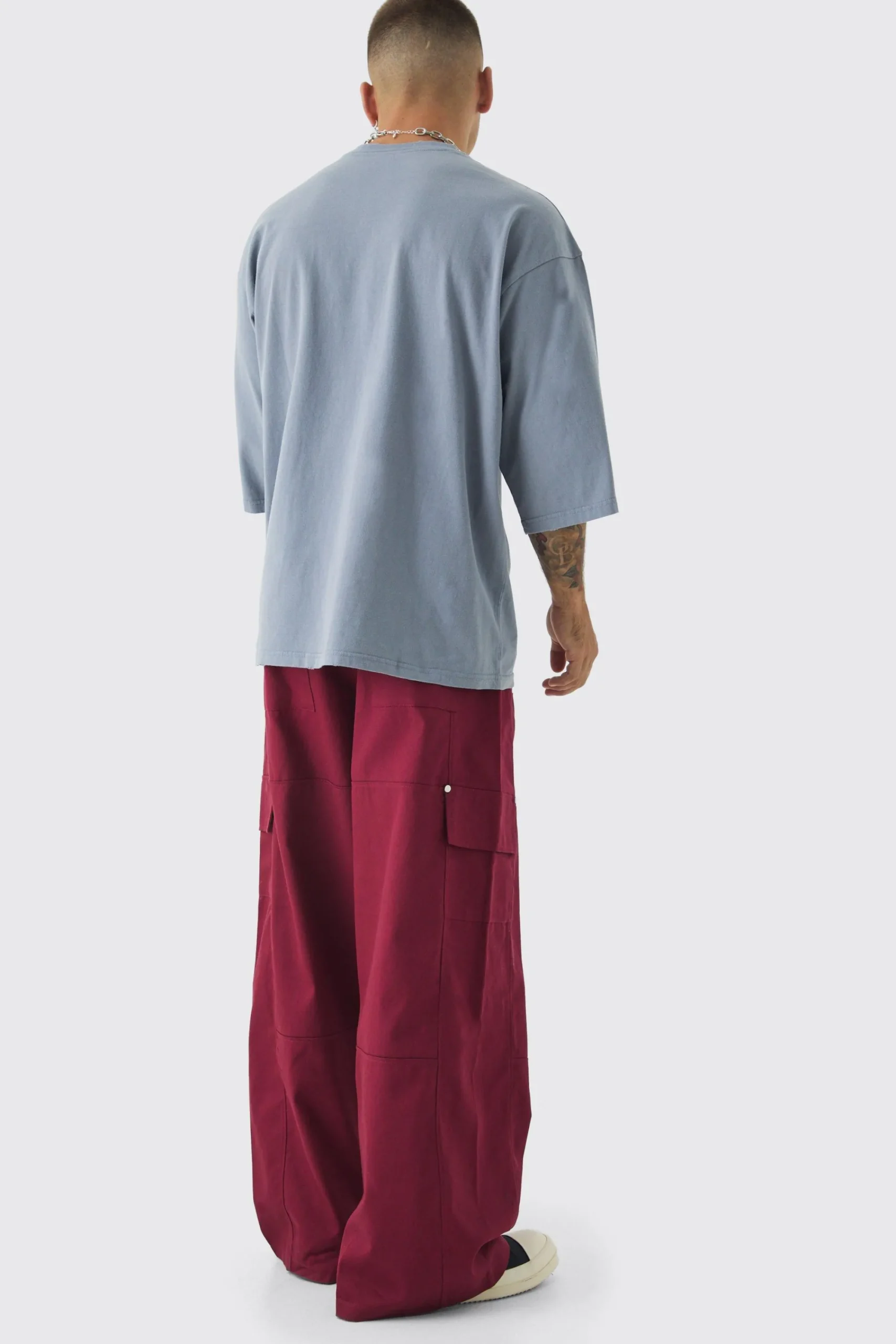 Oversized Heavyweight Distressed Acid Wash Box Graphic T-Shirt | UK^boohooMAN Hot