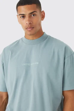 Oversized Heavyweight Extended Neck T-shirt | UK^boohooMAN Outlet