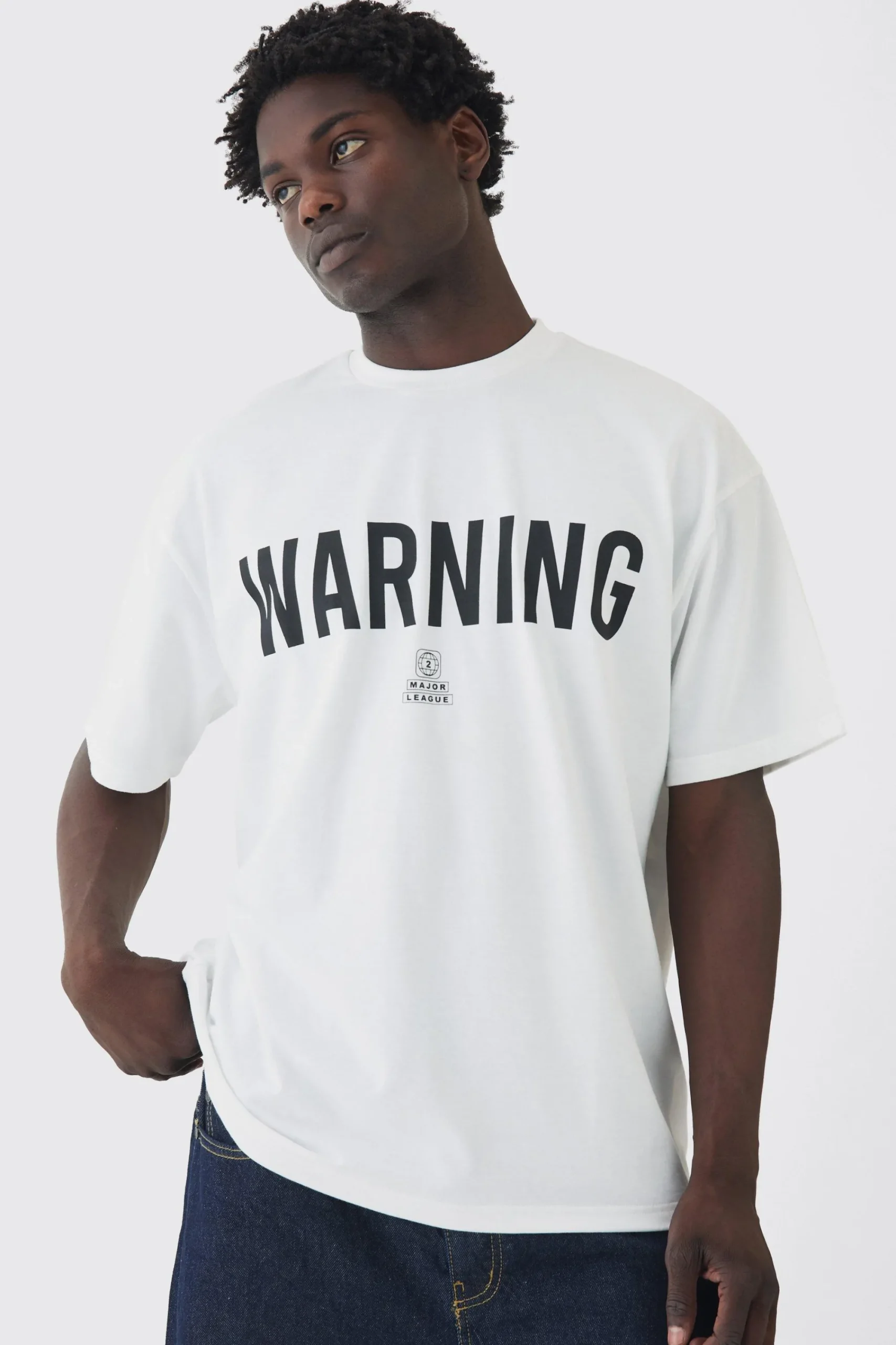 Oversized Heavyweight Printed T-shirt | UK^boohooMAN New