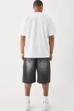 Oversized High Build Ottoman Rib T-shirt | UK^boohooMAN Outlet