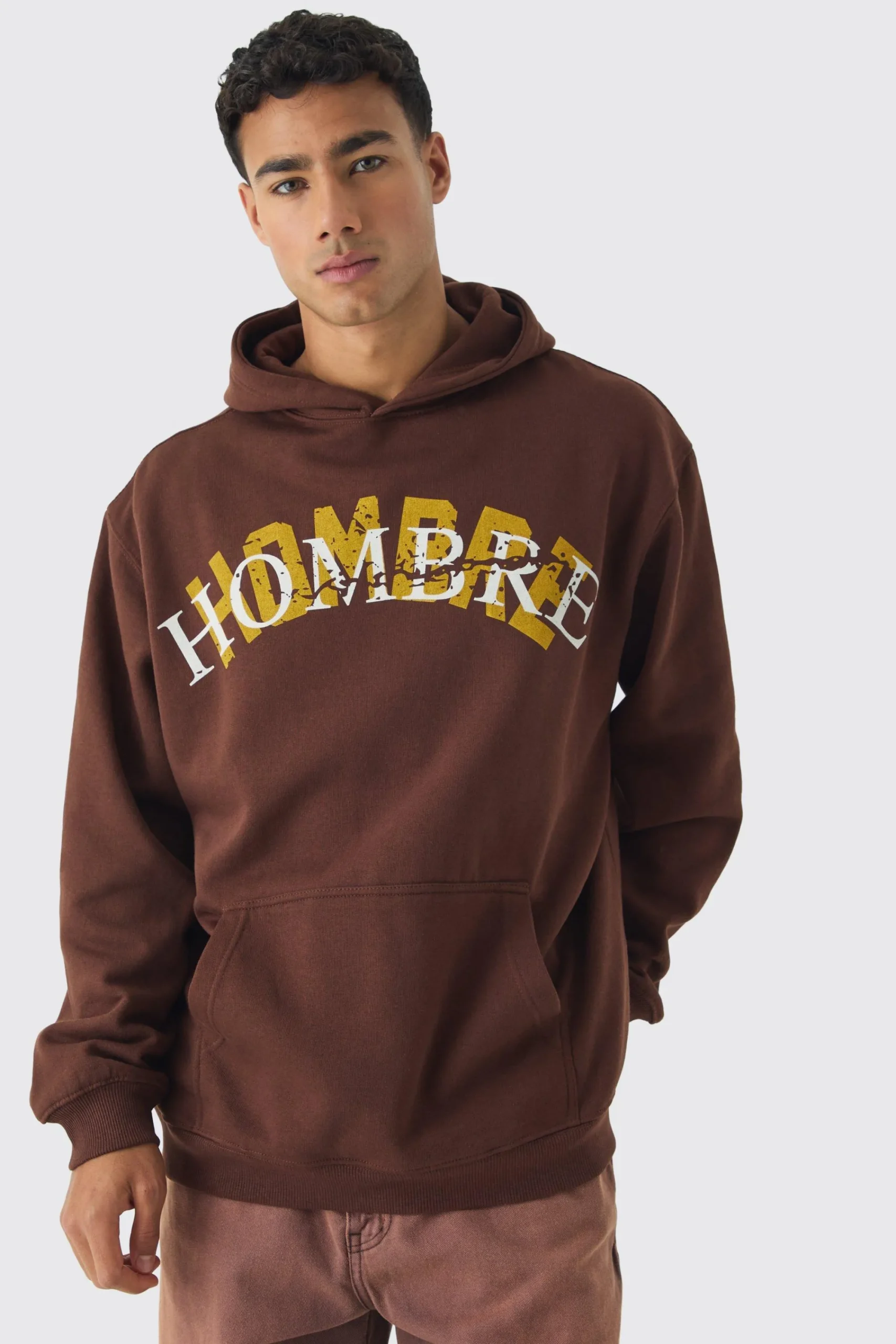 boohooMAN Oversized Hombre Eagle Printed Hoodie | UK| Hoodies & Sweatshirts