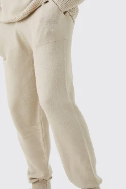 boohooMAN Oversized Homme Brushed Rib Knit Joggers | UK| Tracksuits