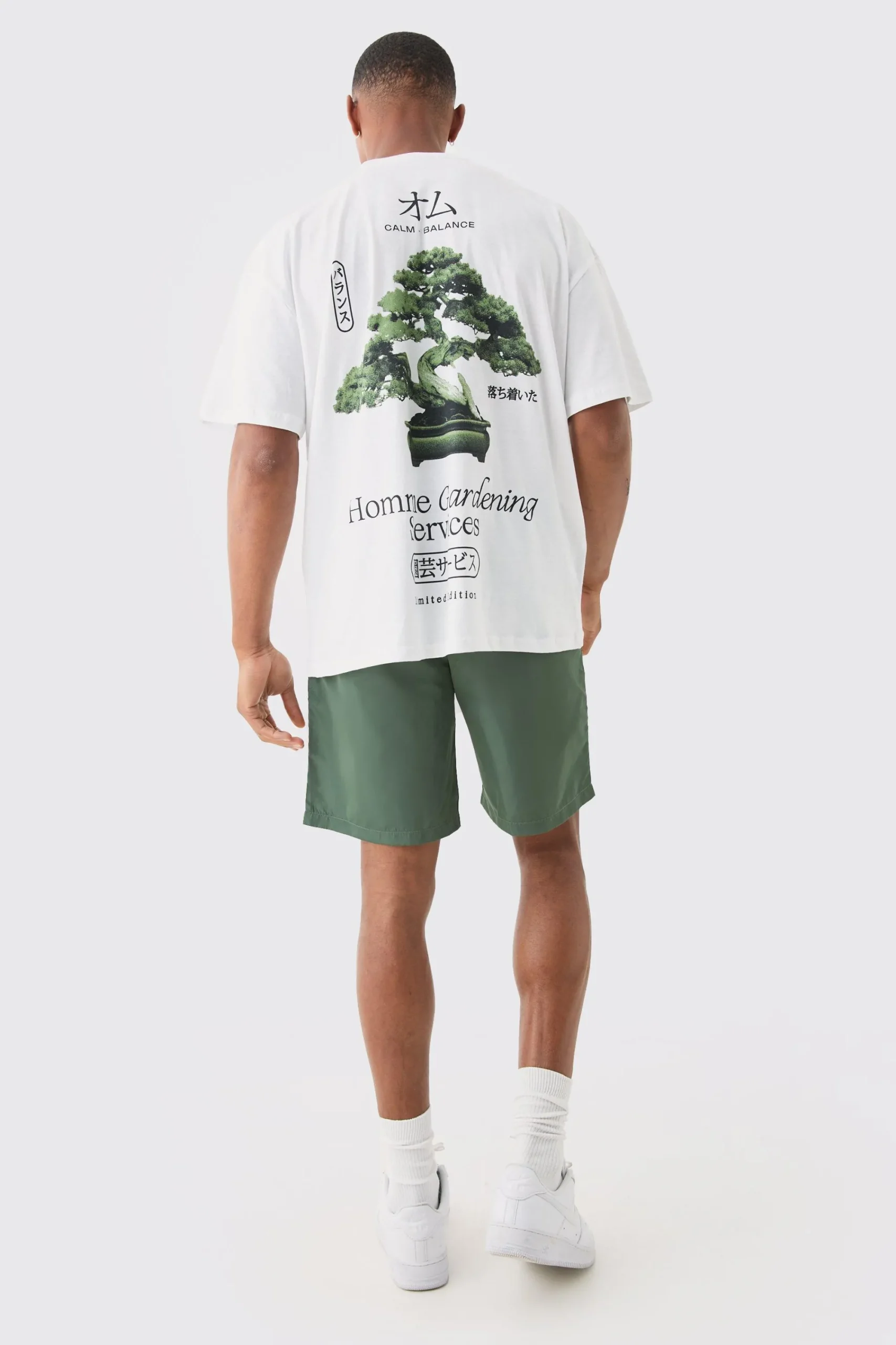 Oversized Homme Gardening Print T-shirt | UK^boohooMAN