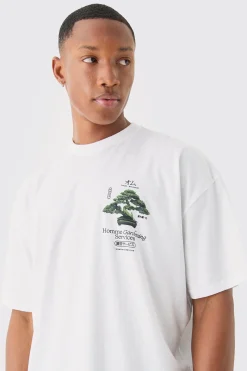 Oversized Homme Gardening Print T-shirt | UK^boohooMAN