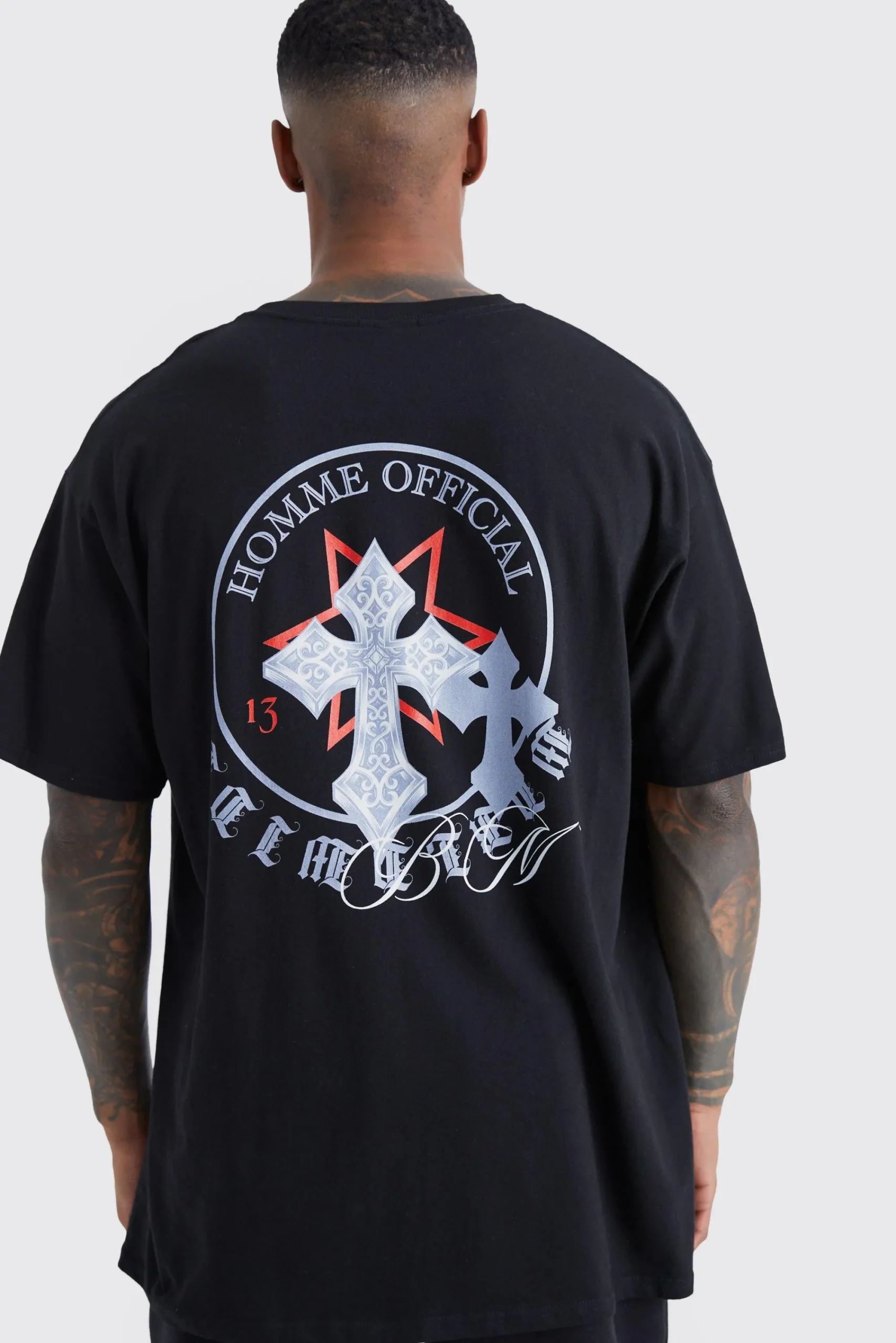Oversized Homme Graphic T-shirt | UK^boohooMAN