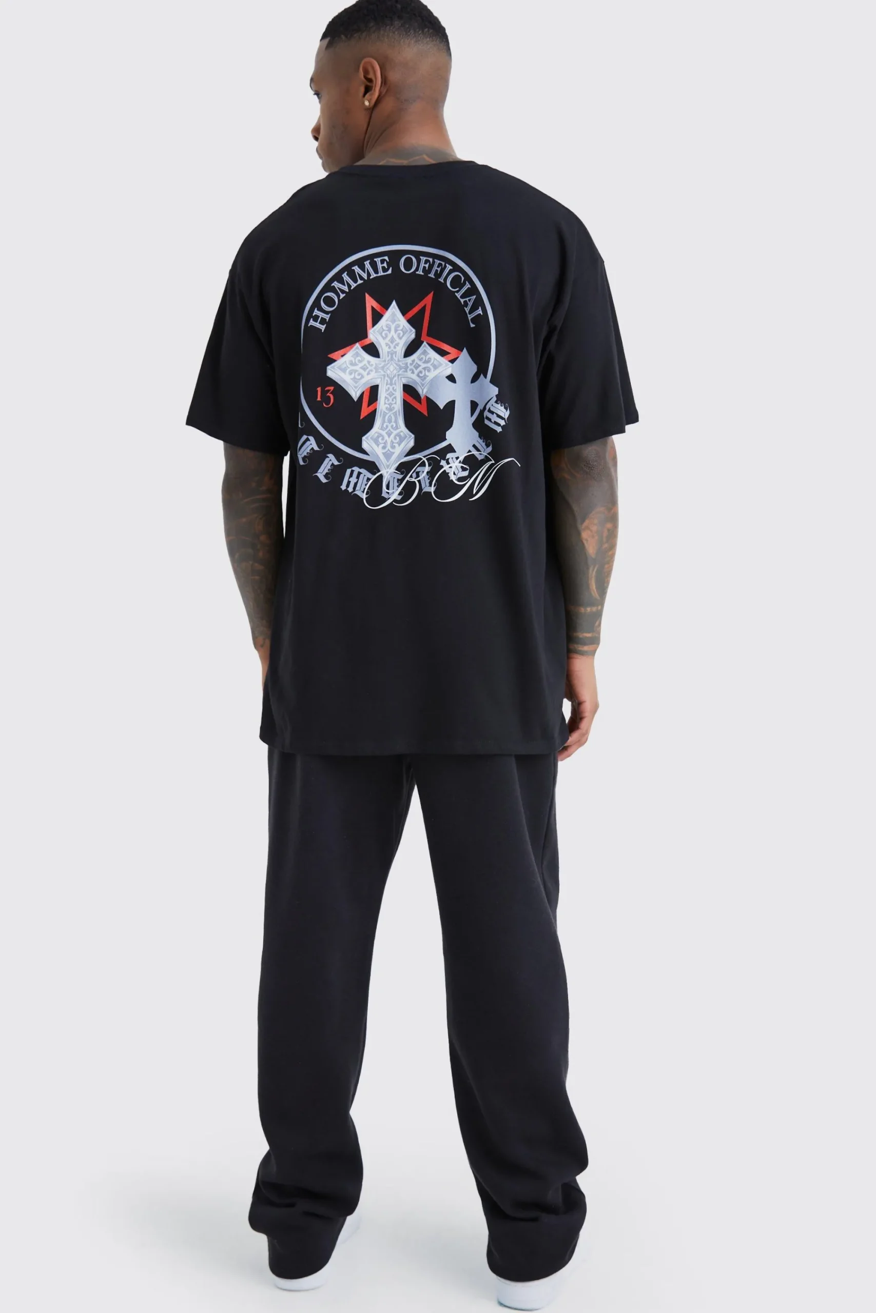 Oversized Homme Graphic T-shirt | UK^boohooMAN