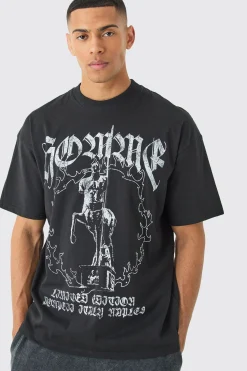 Oversized Homme Graphic T-shirt | UK^boohooMAN New