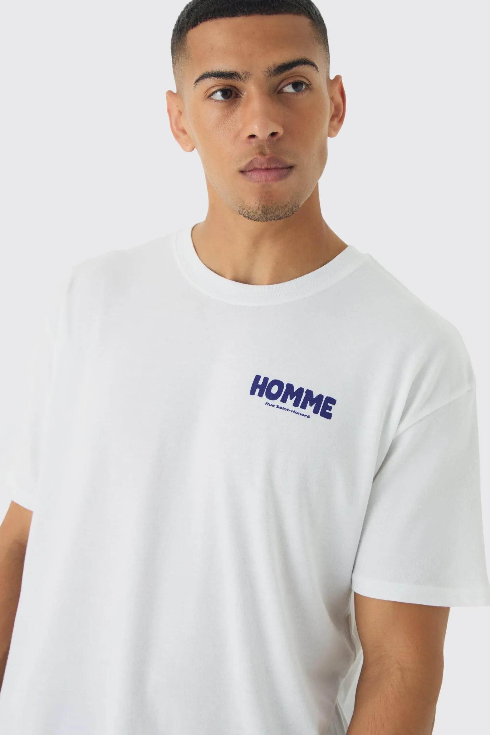 Oversized Homme Graphic T-Shirt | UK^boohooMAN New