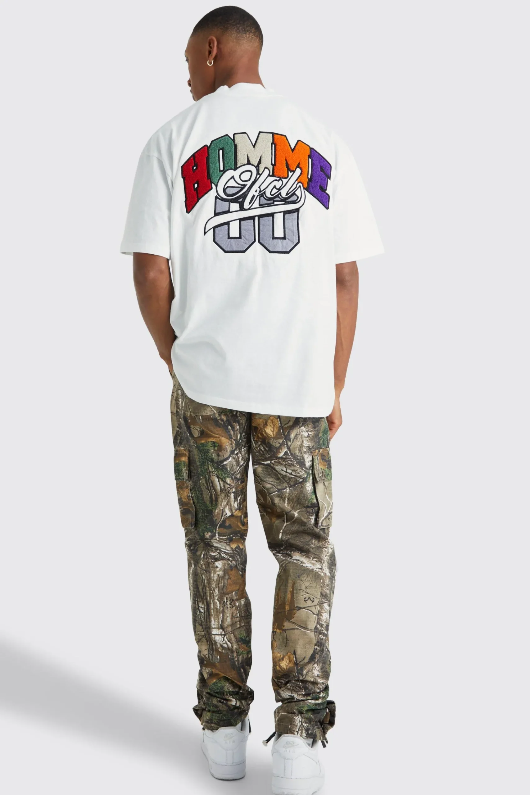 Oversized Homme Ofcl Varsity Applique T-shirt | UK^boohooMAN Outlet