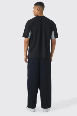 Oversized Homme Panel Heavyweight T-shirt | UK^boohooMAN Hot