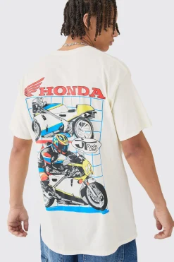 Oversized Honda JT Racing License T-shirt | UK^boohooMAN Outlet