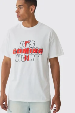 Oversized It's Coming Home England T-shirt | UK^boohooMAN Sale