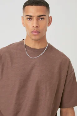 boohooMAN Oversized Jacquard Stripe T-shirt & Short Set | UK| Sets & Co-Ords|Tracksuits