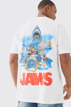 Oversized Jaws License T-shirt | UK^boohooMAN