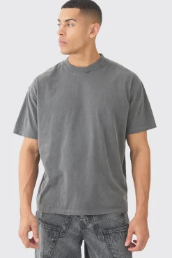 Oversized Justice Print Washed T-shirt | UK^boohooMAN Discount