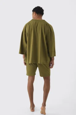 boohooMAN Oversized Kimono & Short Set | UK| Loungewear|Sets & Co-Ords