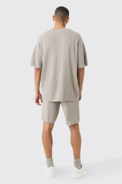 Oversized Knitted T-shirt | UK^boohooMAN Sale