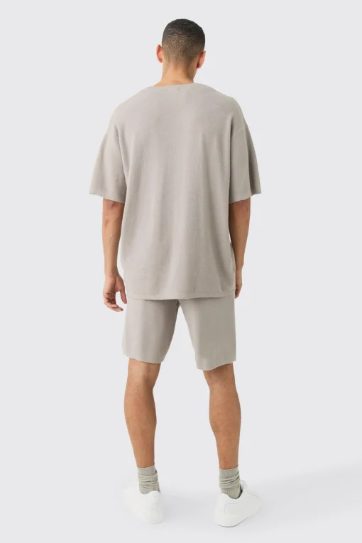 Oversized Knitted T-shirt | UK^boohooMAN Sale