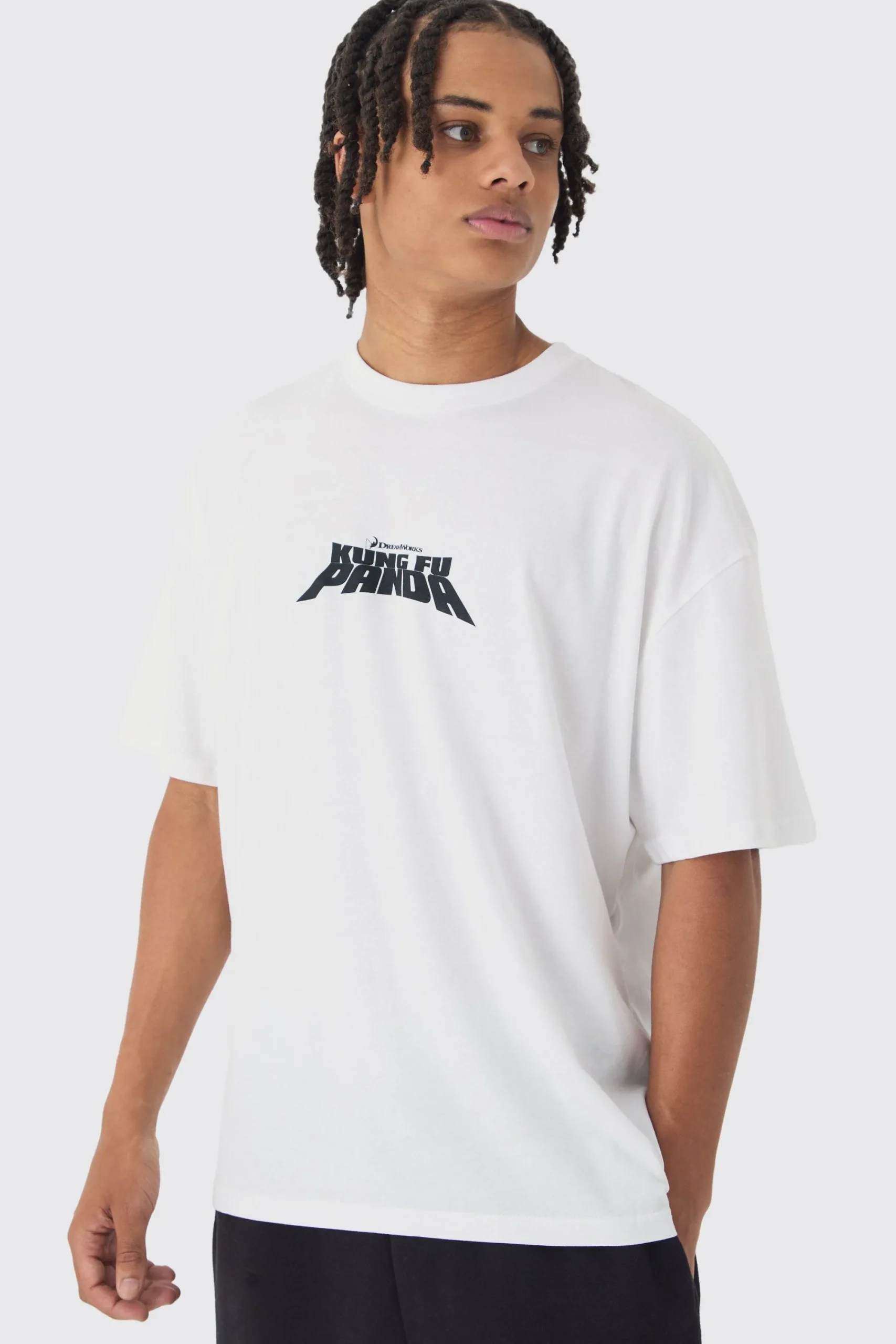 Oversized Kung Fu Panda License Print T-Shirt | UK^boohooMAN New