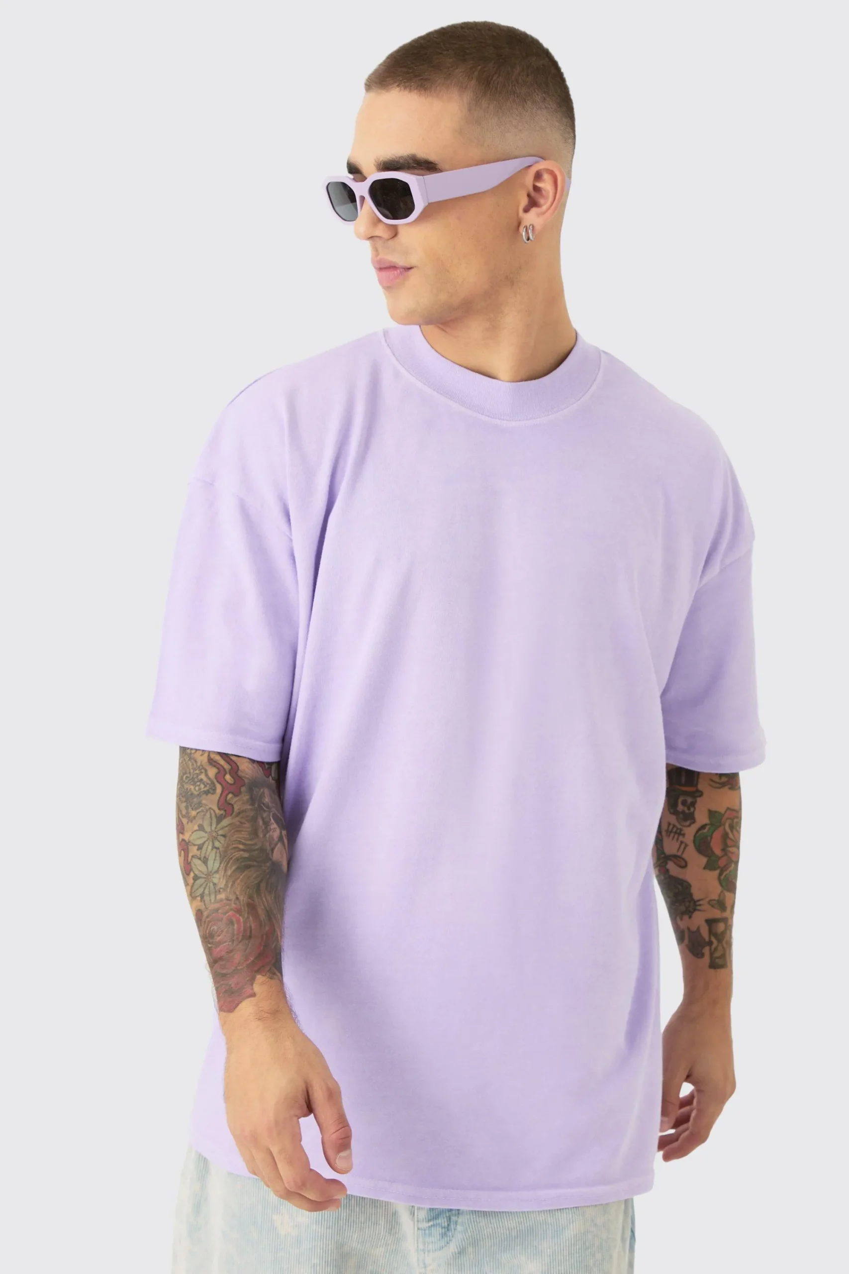 Oversized Landscape Picture Back Print T-shirt | UK^boohooMAN Hot