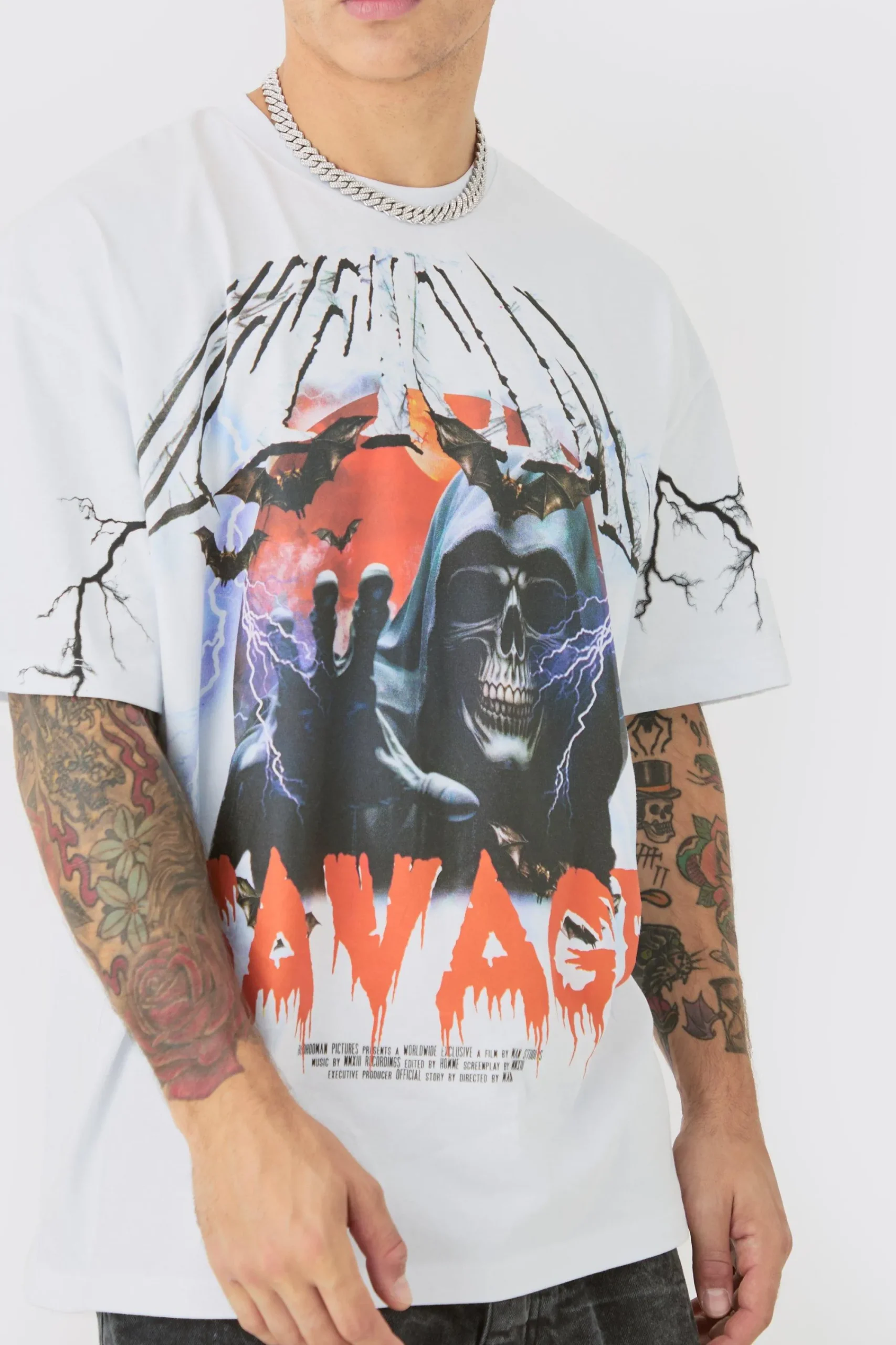 Oversized Large Graphic T-shirt | UK^boohooMAN Best