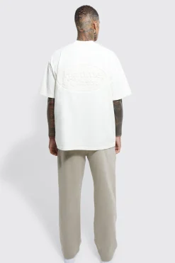 Oversized Large Homme Embossed T-shirt | UK^boohooMAN Outlet