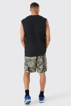 Oversized Large Scale Biggie License Tank | UK^boohooMAN Best