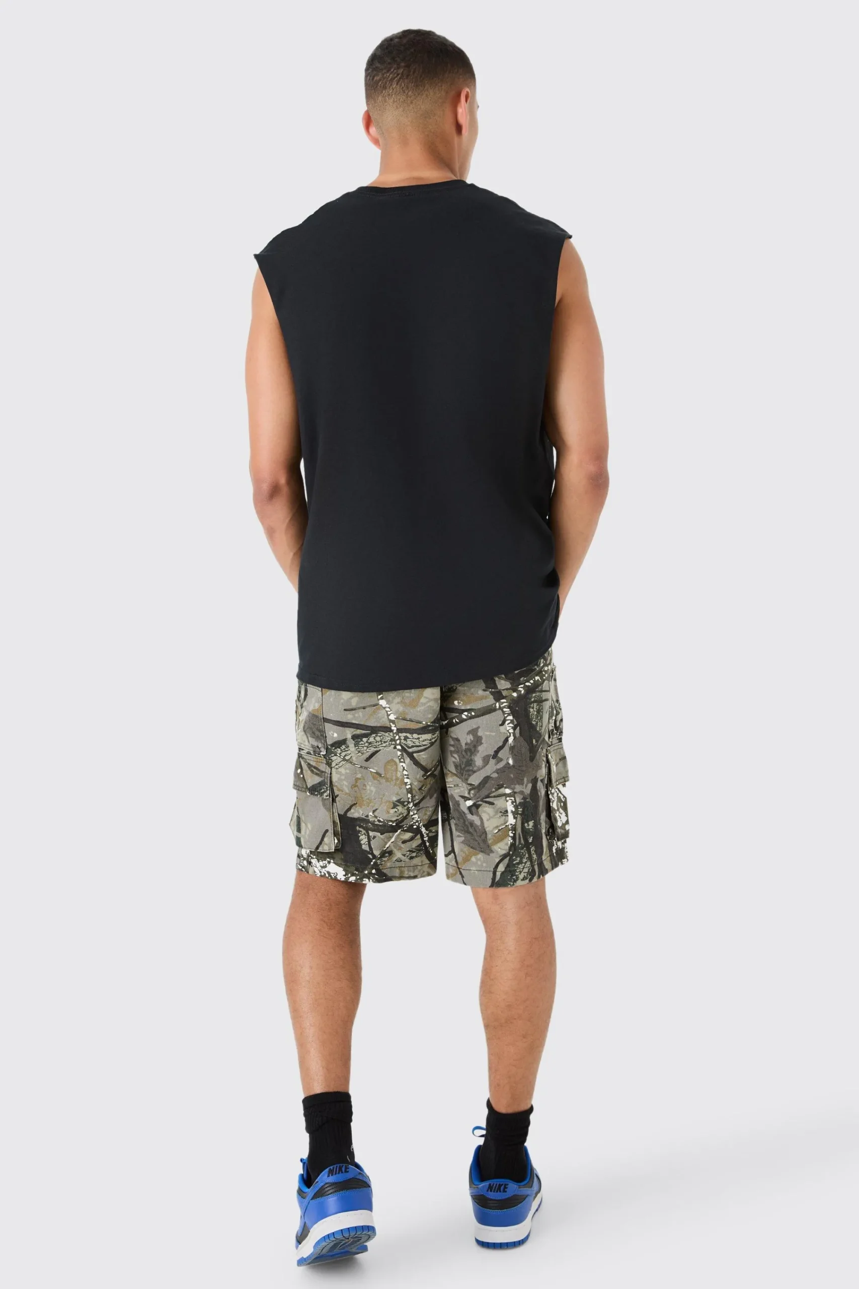Oversized Large Scale Biggie License Tank | UK^boohooMAN Best