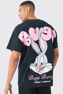Oversized Large Scale Bugs Bunny License T-shirt | UK^boohooMAN Best