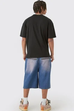 Oversized Large Scale Graffiti Print T-shirt | UK^boohooMAN