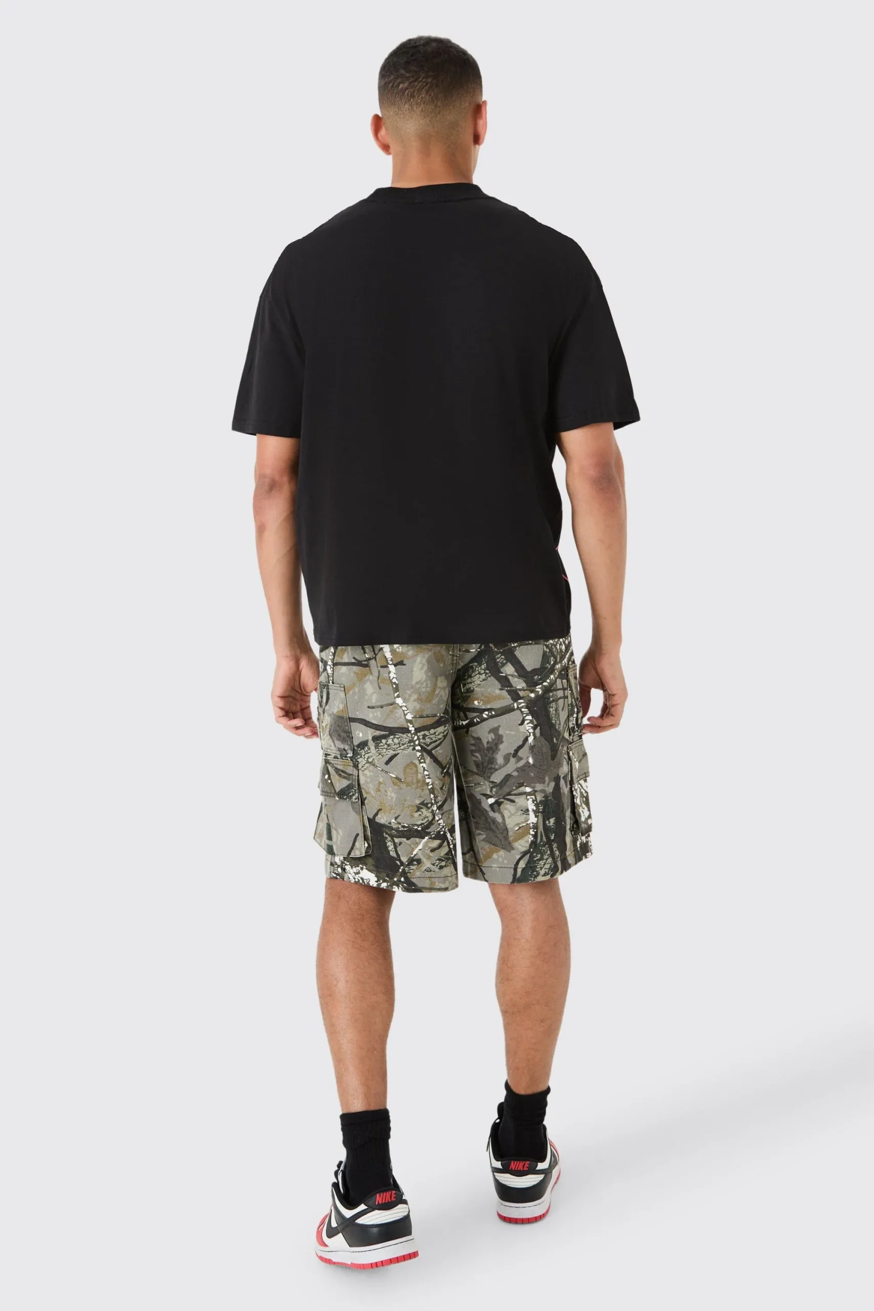 Oversized Large Scale Homme Dog Print T-shirt | UK^boohooMAN Hot