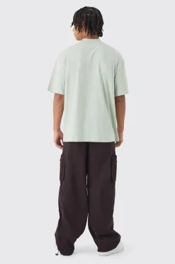 Oversized Large Scale Worldwide Tattoo Graphic T-Shirt | UK^boohooMAN Sale