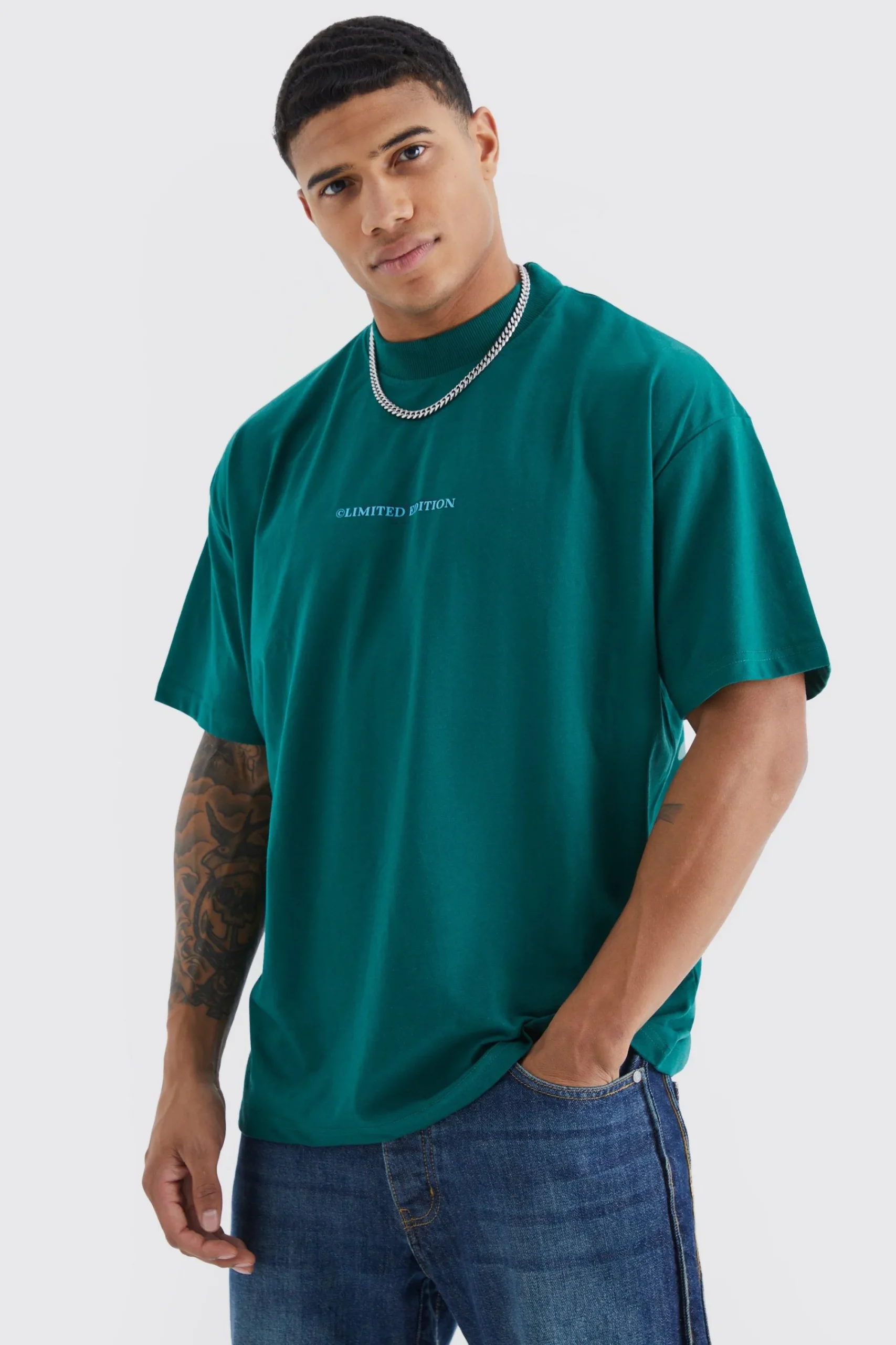 Oversized Limited Edition Heavyweight T-shirt | UK^boohooMAN Hot