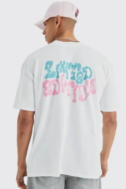 Oversized Limited Edition Back Print T-shirt | UK^boohooMAN Outlet