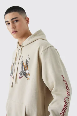 boohooMAN Oversized Limited Edition Bird Graphic Hoodie | UK| Hoodies & Sweatshirts