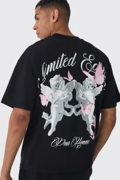Oversized Limited Edition Cupid T-shirt | UK^boohooMAN Outlet