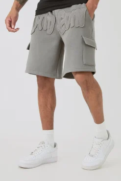 boohooMAN Oversized Limited Edition Applique Cargo Shorts | UK| Shorts