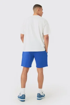 boohooMAN Oversized Limited Edition Puff Print T-shirt & Short Set | UK| Sets & Co-Ords|Tracksuits
