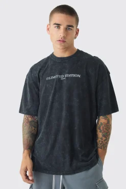 Oversized Limited Edition Wash T-shirt | UK^boohooMAN Clearance