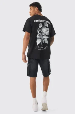 Oversized Limited Edition Floral Print T-shirt | UK^boohooMAN