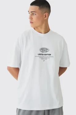 Oversized Limited Edition Print T-Shirt | UK^boohooMAN Best
