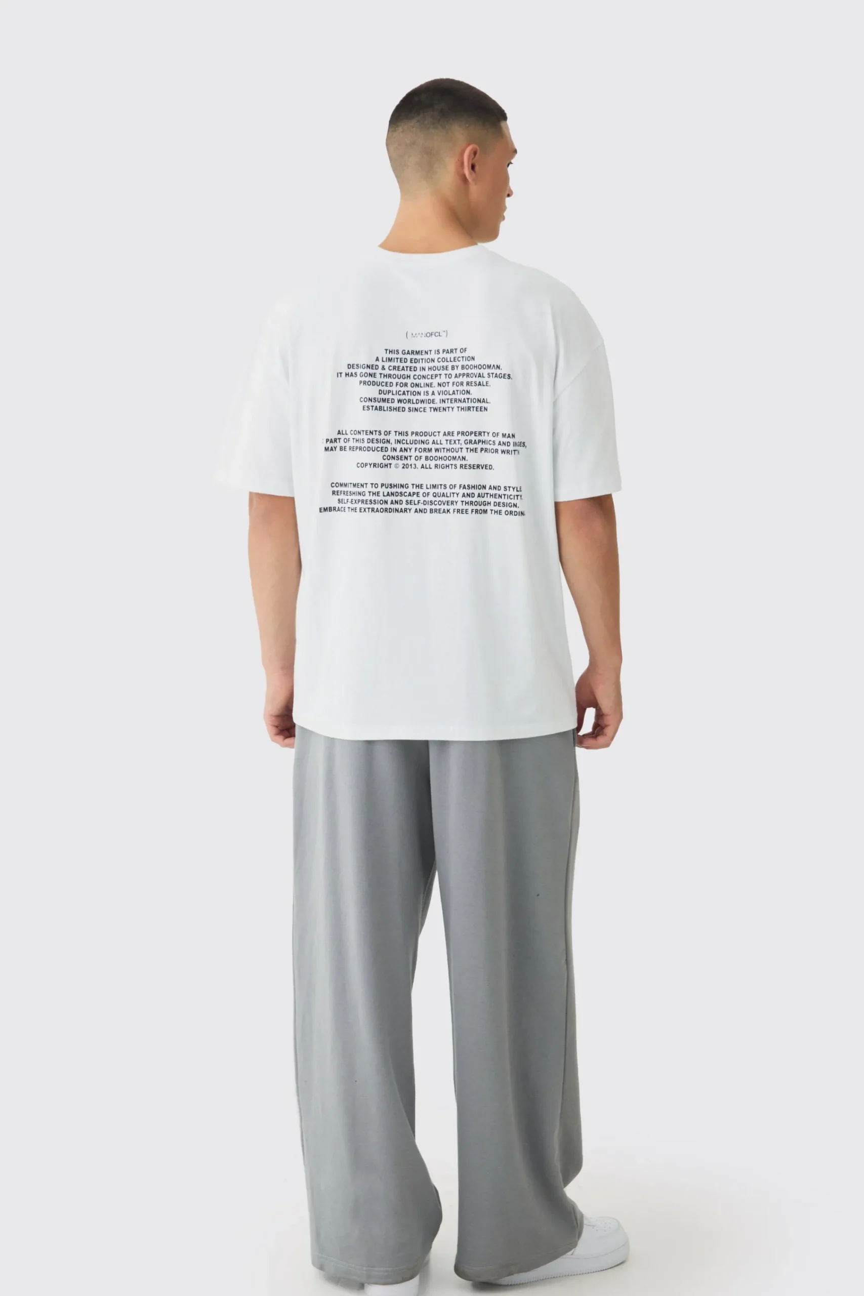 Oversized Limited Edition Print T-Shirt | UK^boohooMAN Best