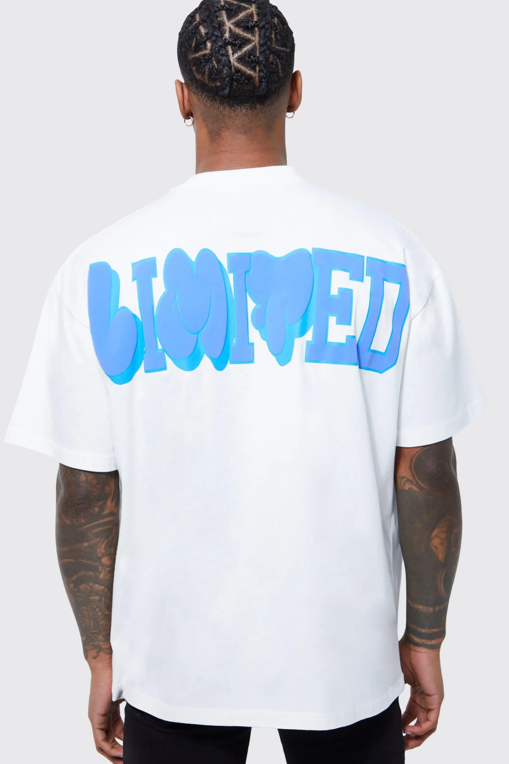 Oversized Limited Puff Print T-shirt | UK^boohooMAN Discount