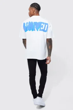 Oversized Limited Puff Print T-shirt | UK^boohooMAN Discount