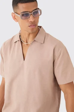 boohooMAN Oversized Linen Dropped Neck Shirt | UK| Shirts