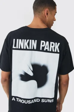 Oversized Linkin Park Band License Print T-Shirt | UK^boohooMAN Discount