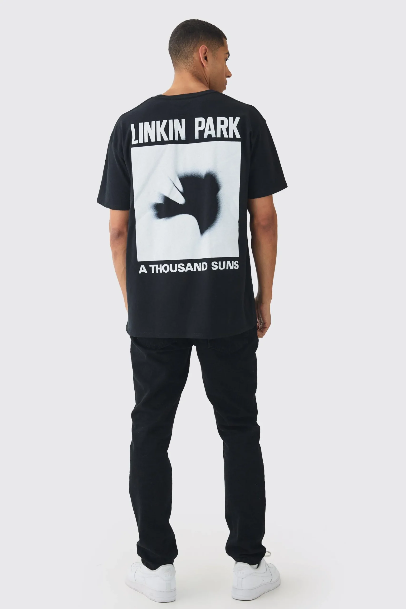 Oversized Linkin Park Band License Print T-Shirt | UK^boohooMAN Discount